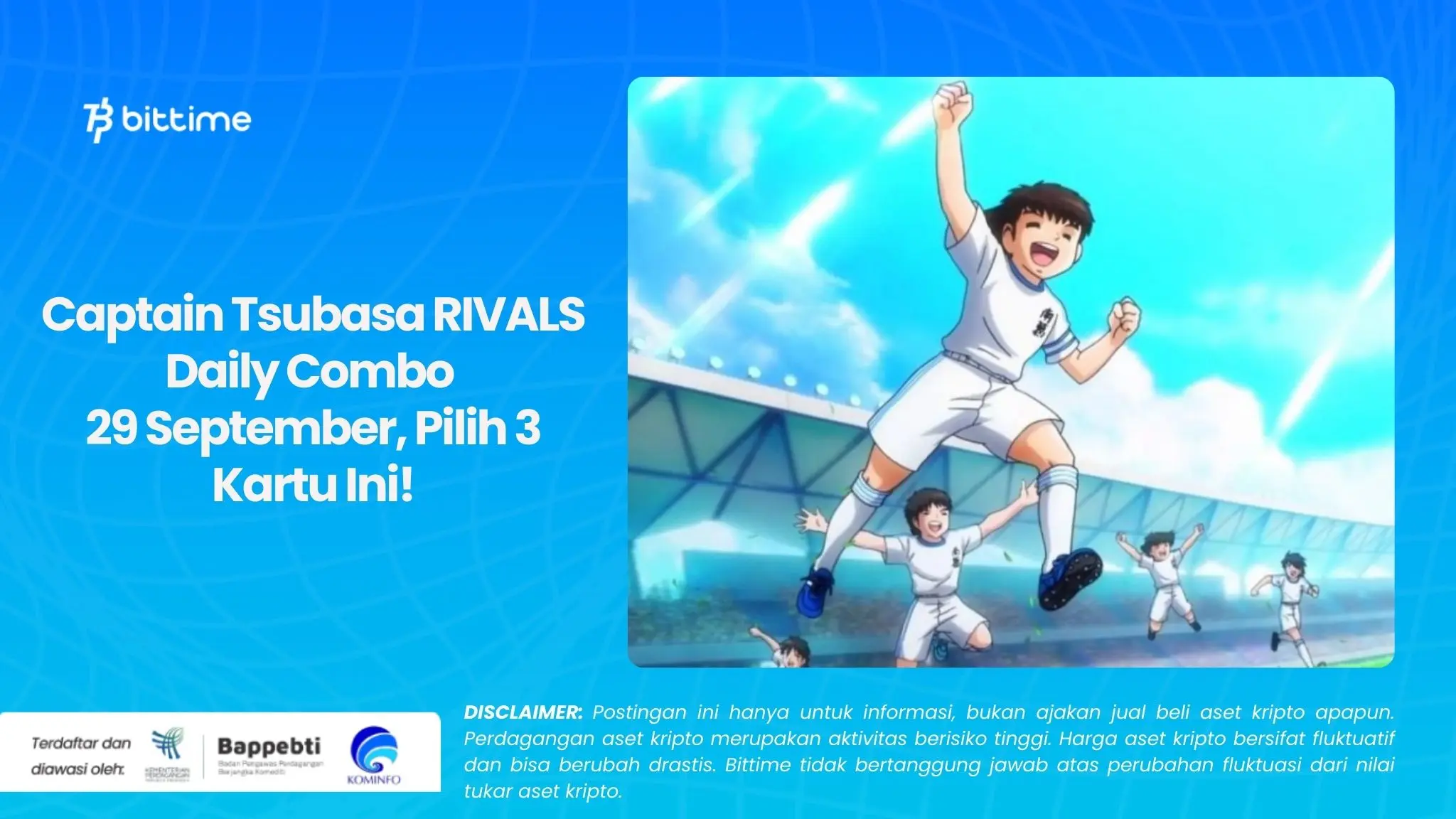 Captain Tsubasa RIVALS Daily Combo 29 September, Pilih 3 Kartu Ini!.webp