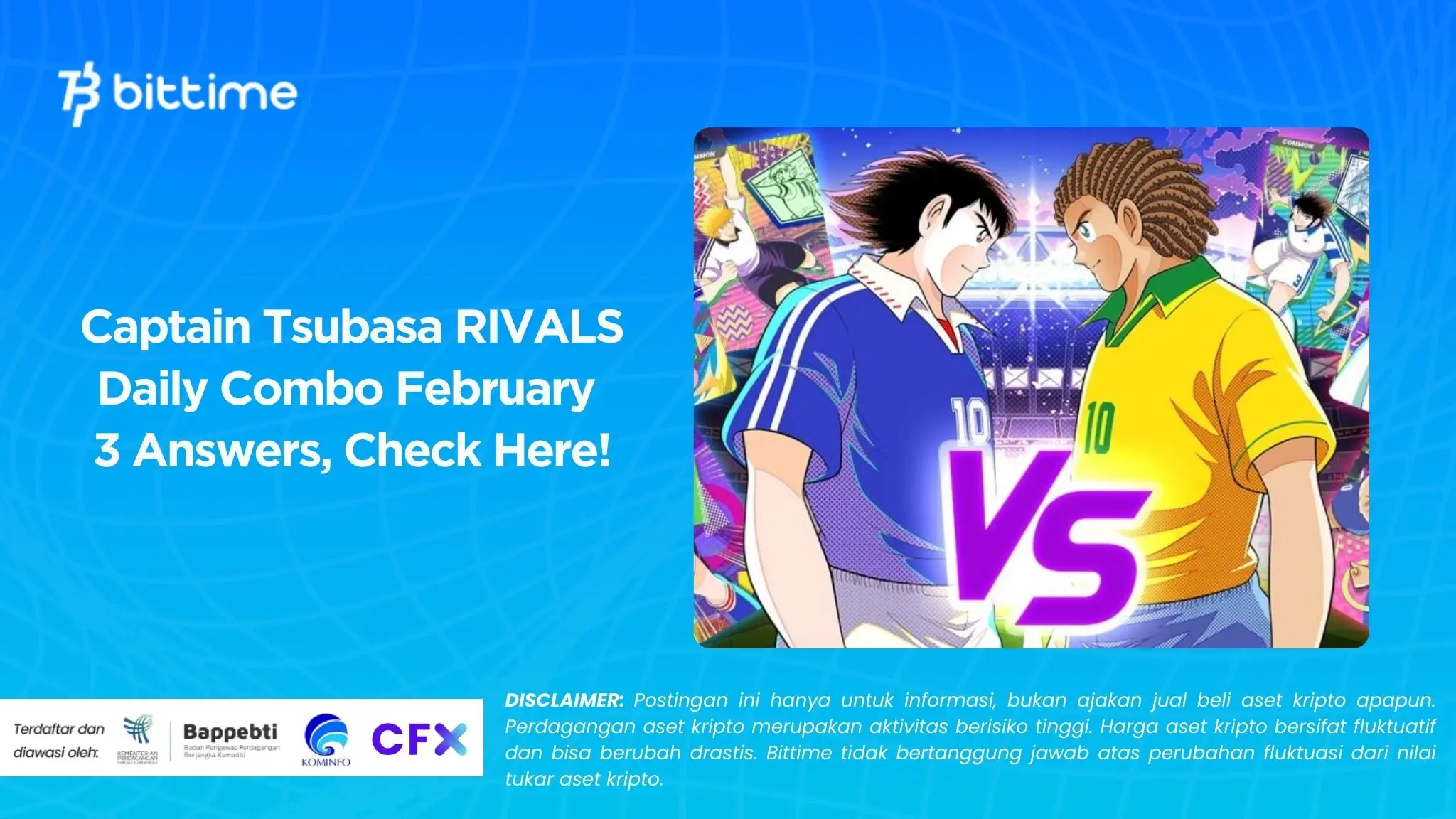 Captain Tsubasa RIVALS Daily Combo February 3 Answers, Check Here!