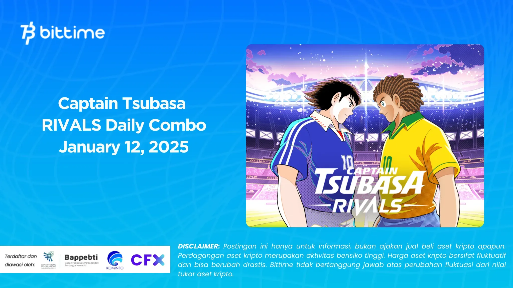 Captain Tsubasa RIVALS Daily Combo January 12, 2025.webp