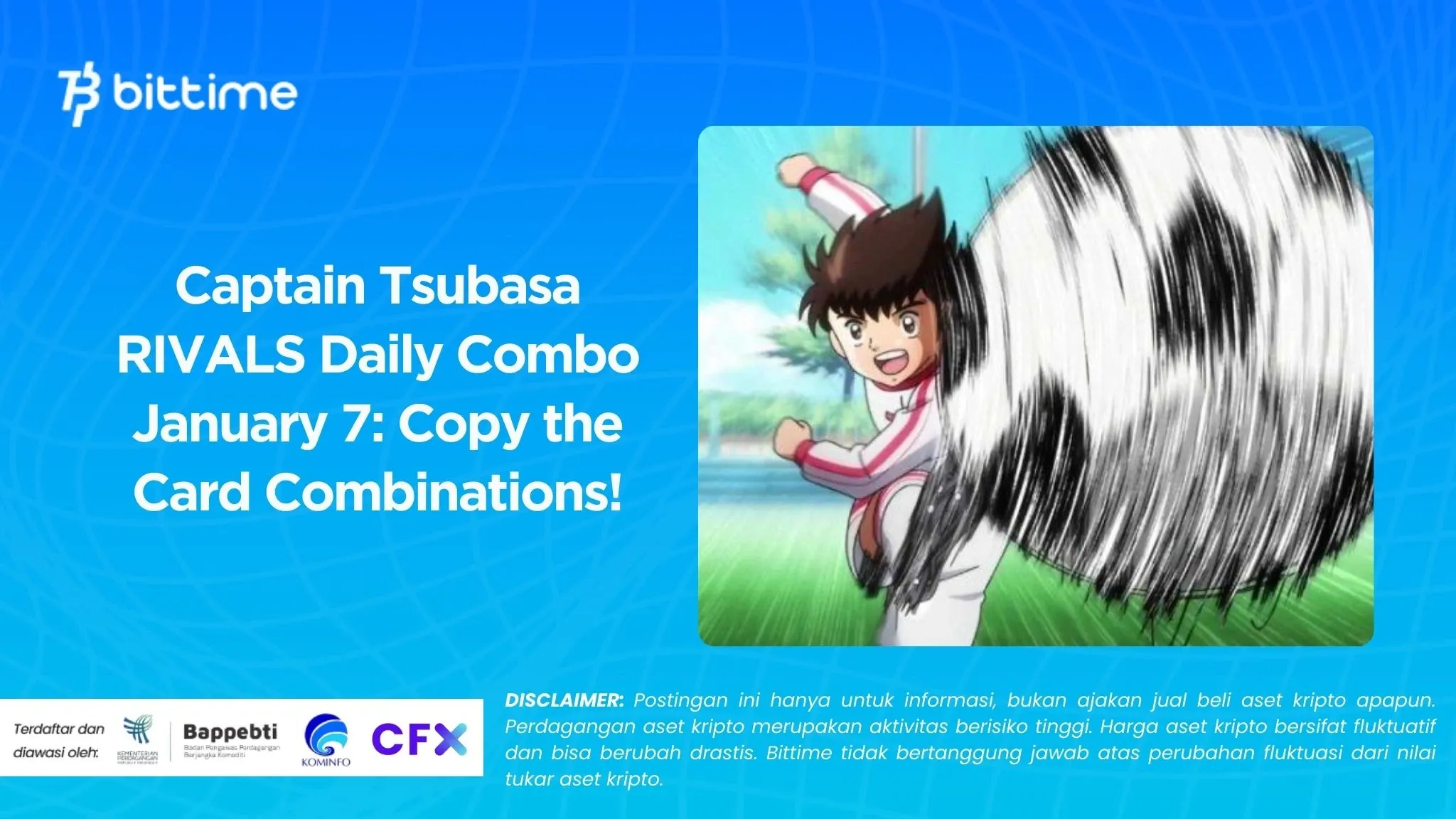 Captain Tsubasa RIVALS Daily Combo January 7 Copy the Card Combinations!.webp