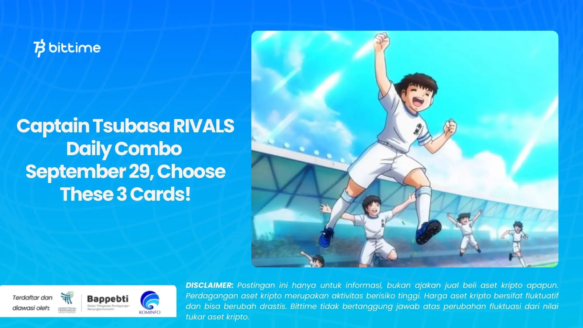 Captain Tsubasa RIVALS Daily Combo September 29, Choose These 3 Cards!.webp