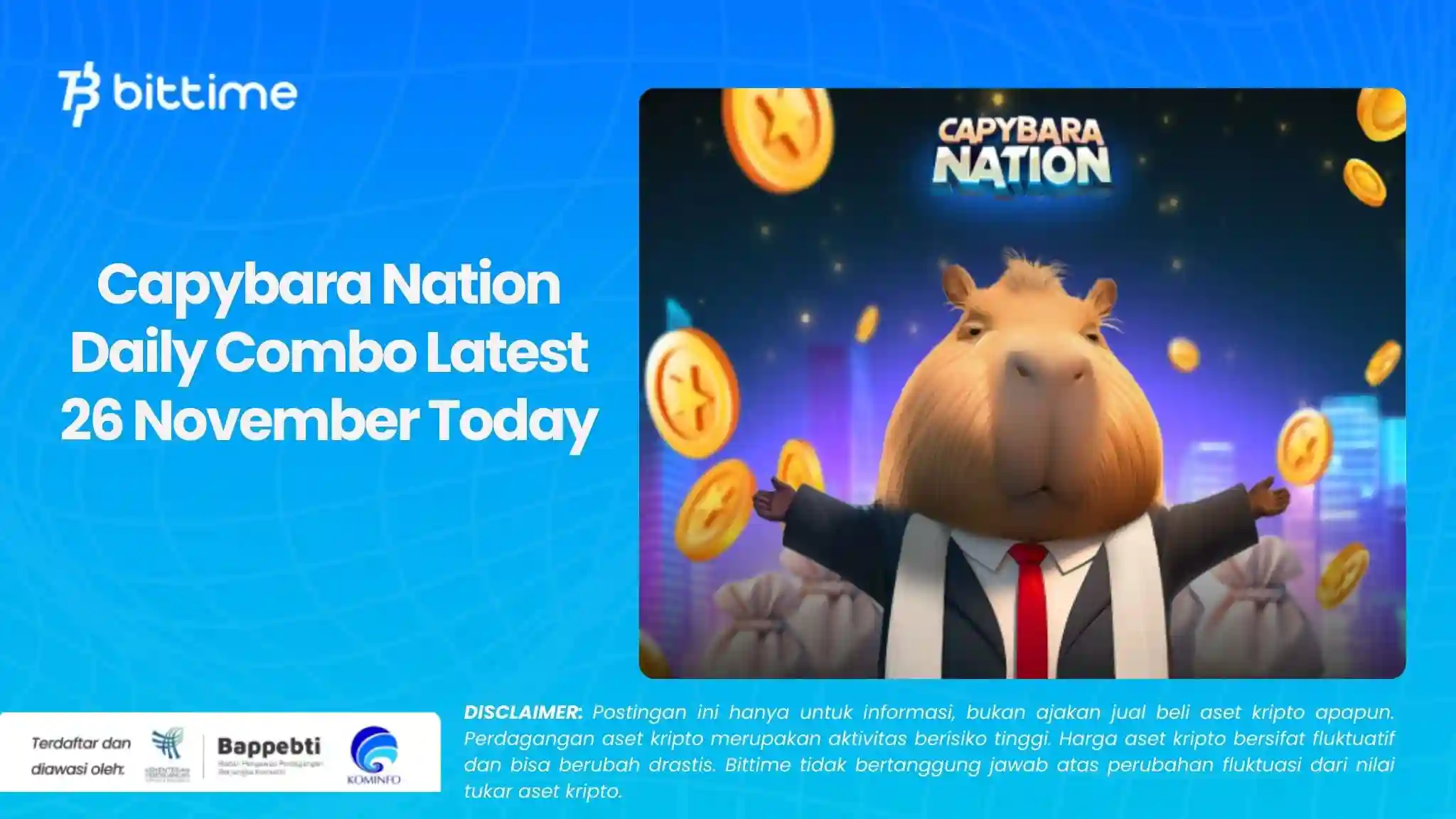 Capybara Nation Daily Combo Latest 26 November Today.webp