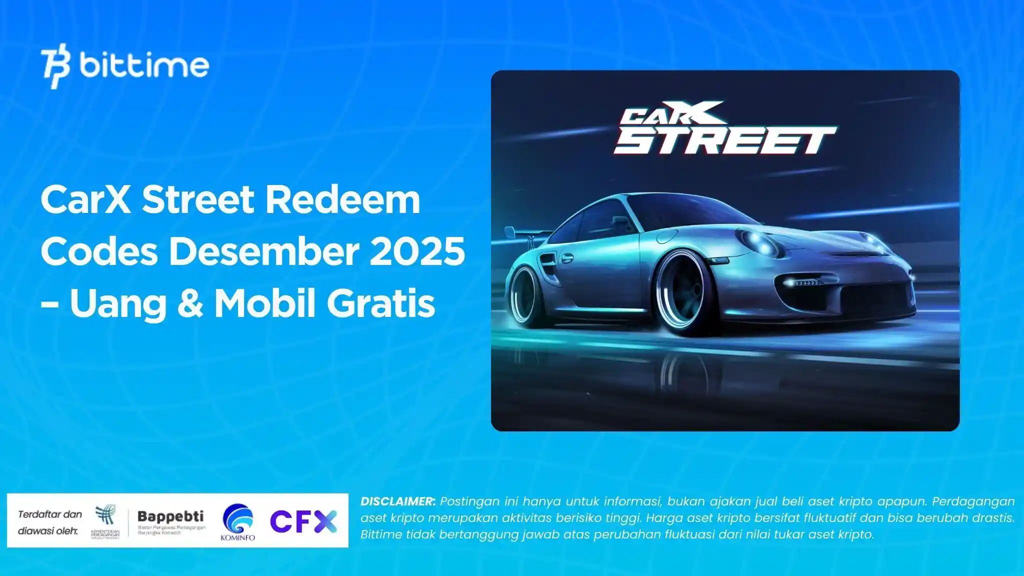 CarX Street Redeem Codes Desember 2025 – Uang & Mobil Gratis.webp