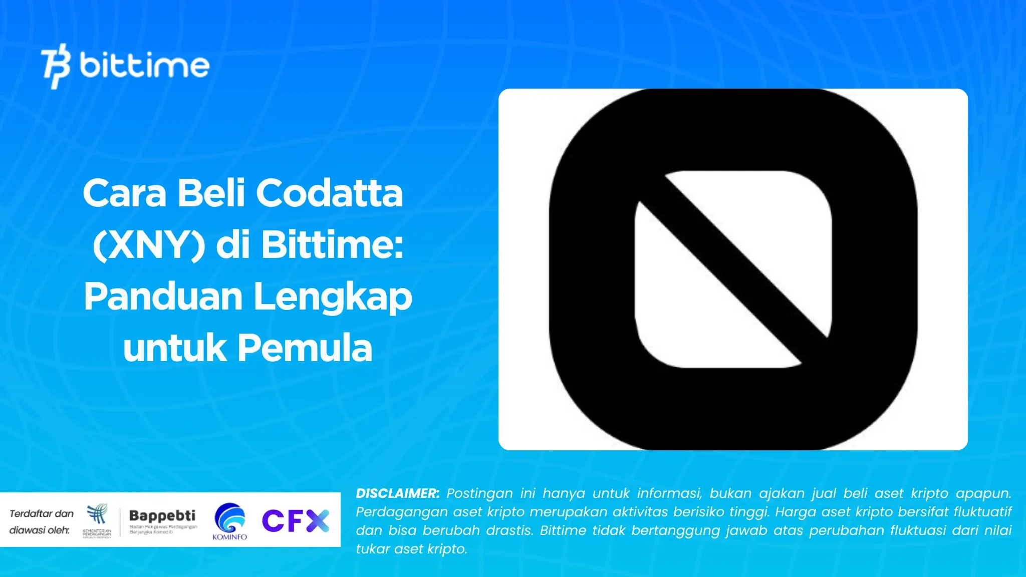 Cara Beli Codatta (XNY) di Bittime