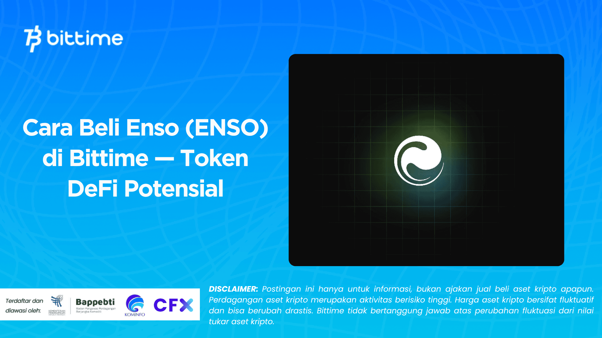 Cara Beli Enso (ENSO) di Bittime — Token DeFi Potensial