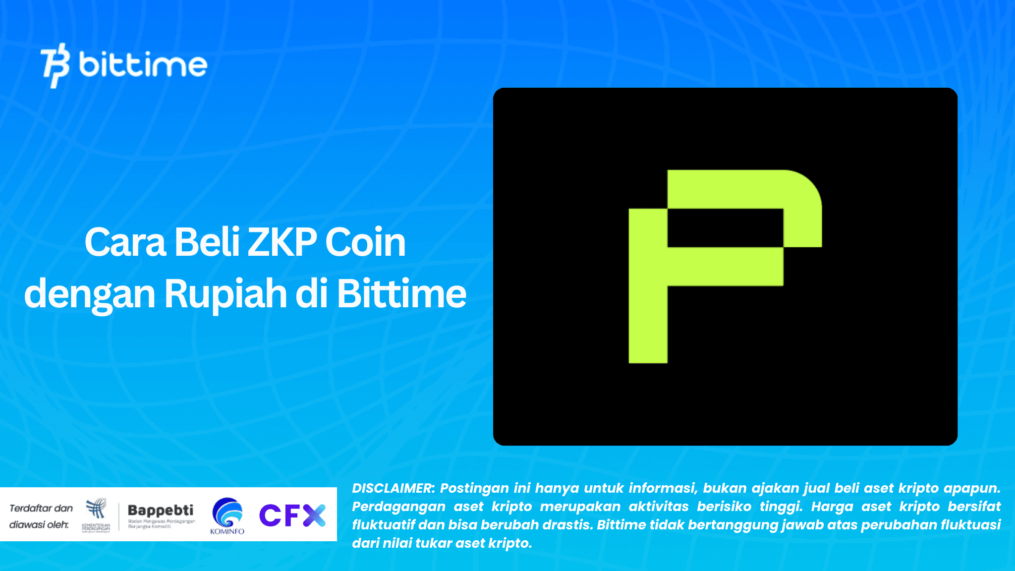 Cara Beli ZKP Coin dengan Rupiah di Bittime