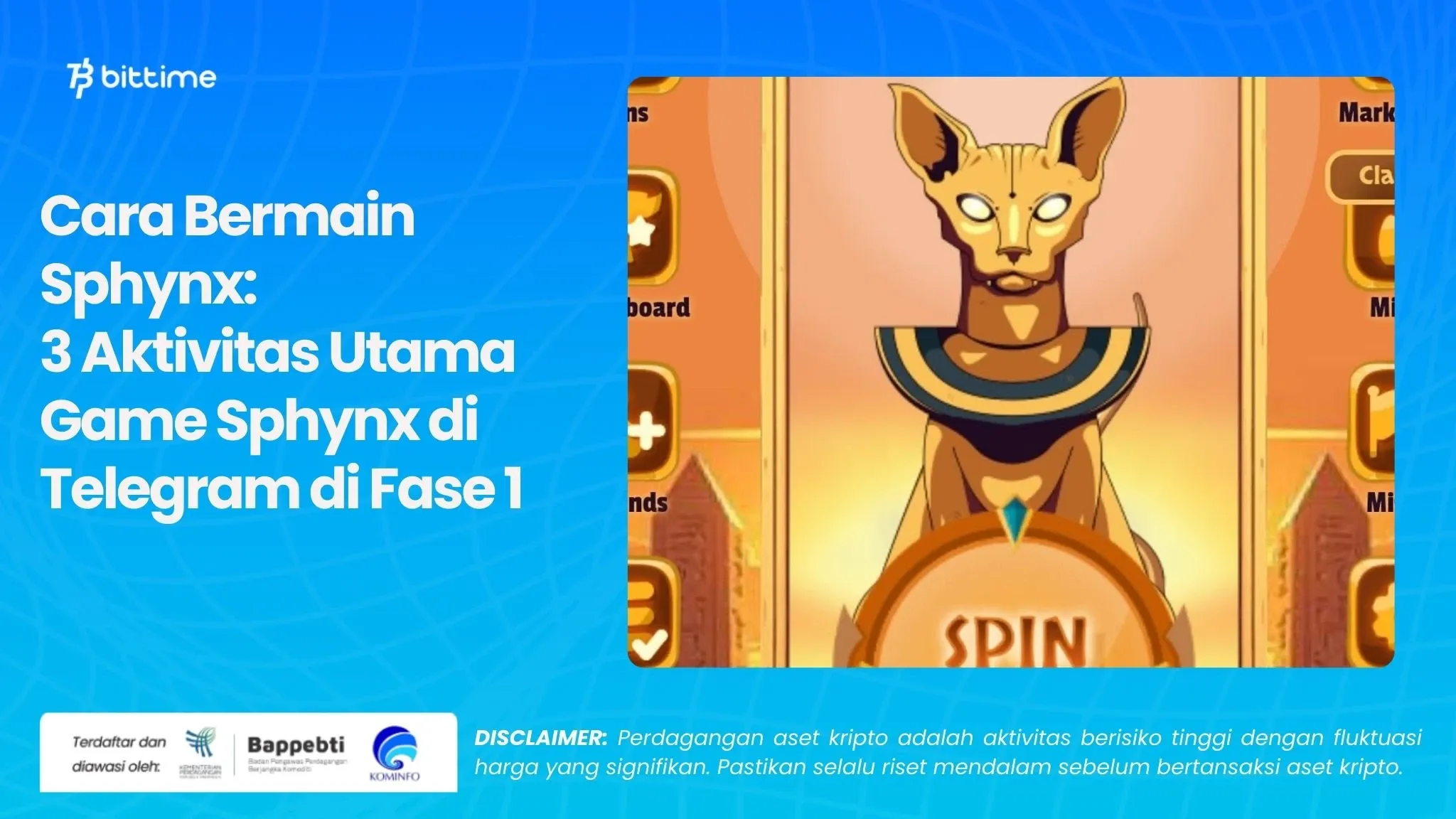 Cara Bermain Sphynx: 3 Aktivitas Utama Game Sphynx di Telegram
