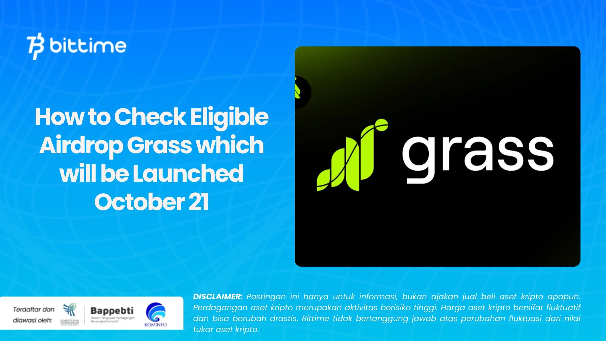 Cara Cek Eligible Airdrop Grass yang Akan Diluncurkan 21 Oktober