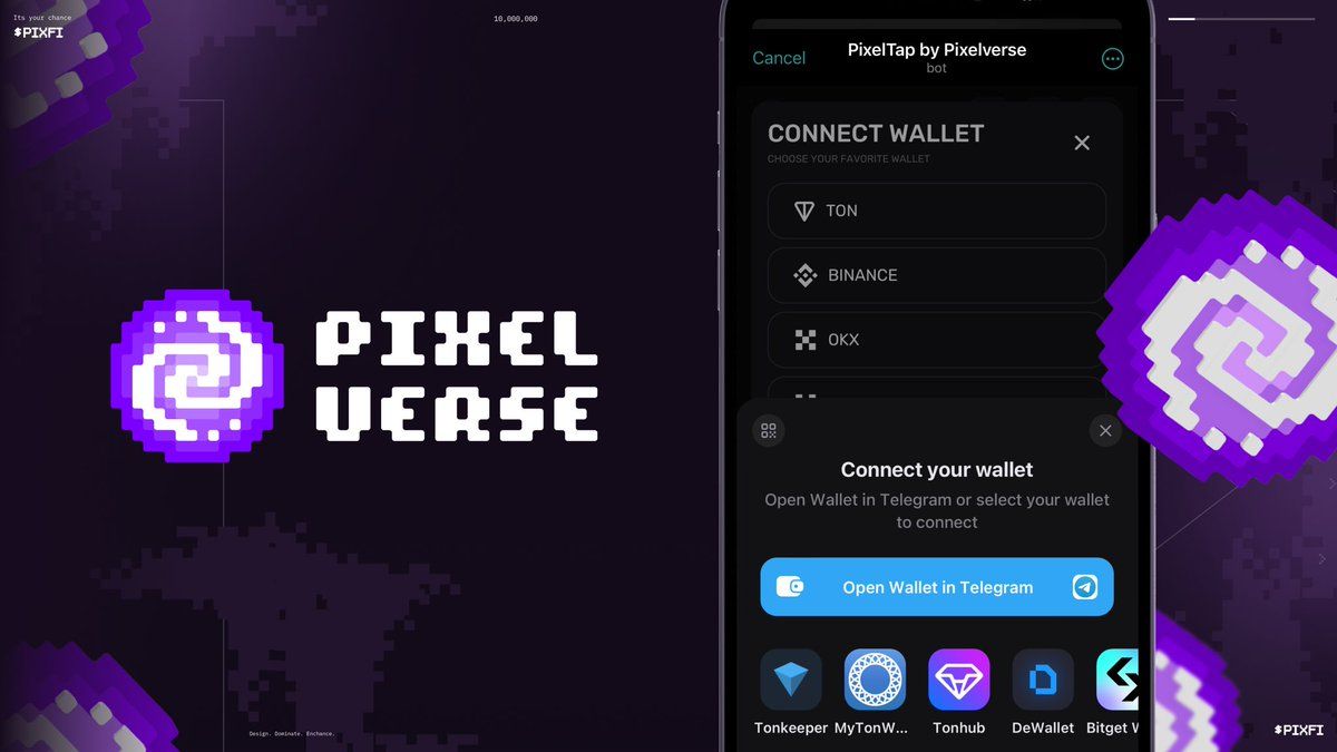 Cara Connect Wallet TON di PixelTap by PixelVerse