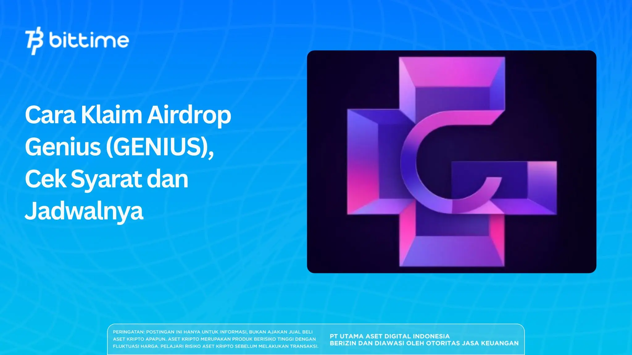 Cara Klaim Airdrop Genius (GENIUS), Cek Syarat dan Jadwalnya