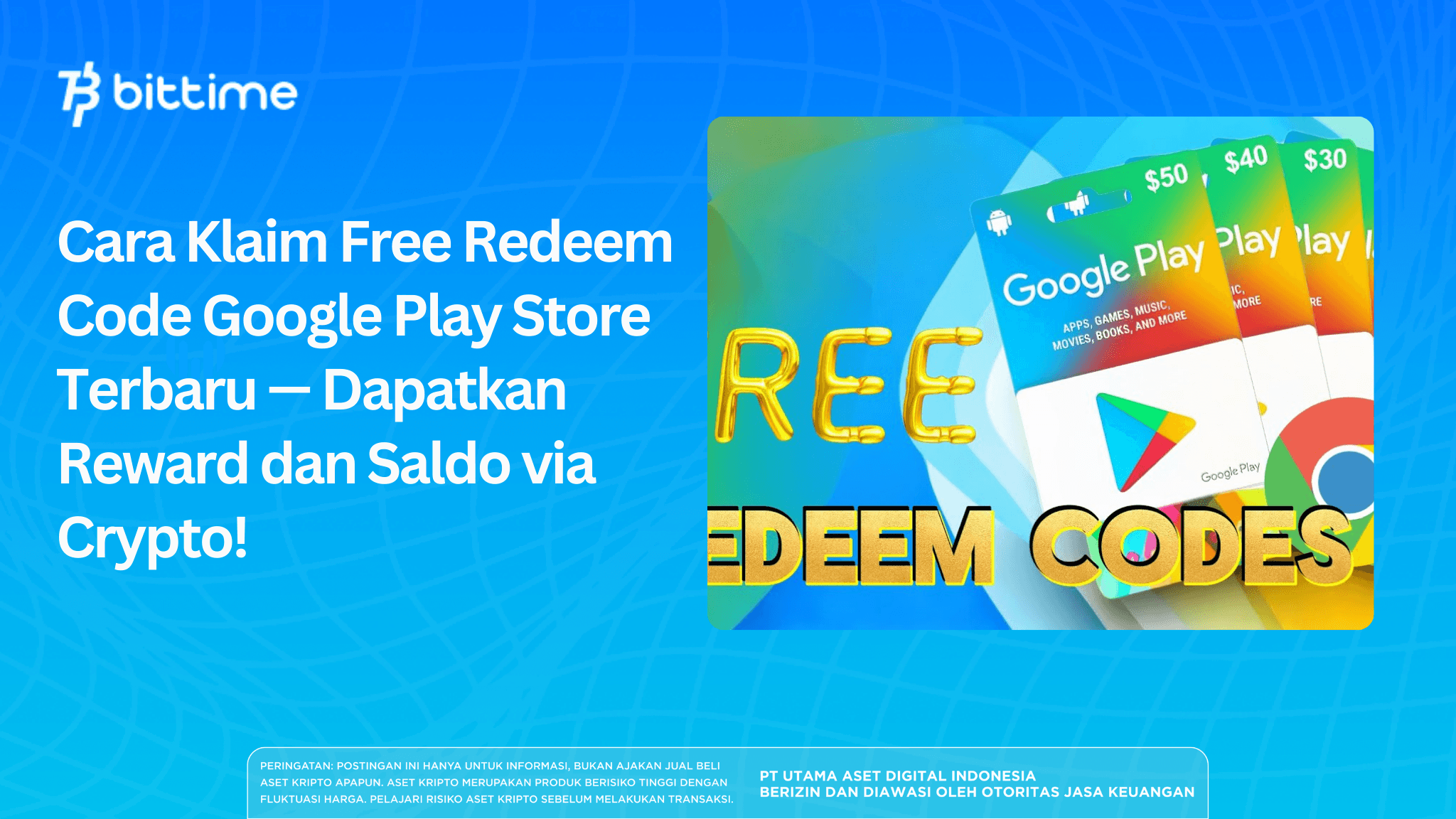 Cara Klaim Free Redeem Code Google Play Store Terbaru — Dapatkan Reward dan Saldo via Crypto!