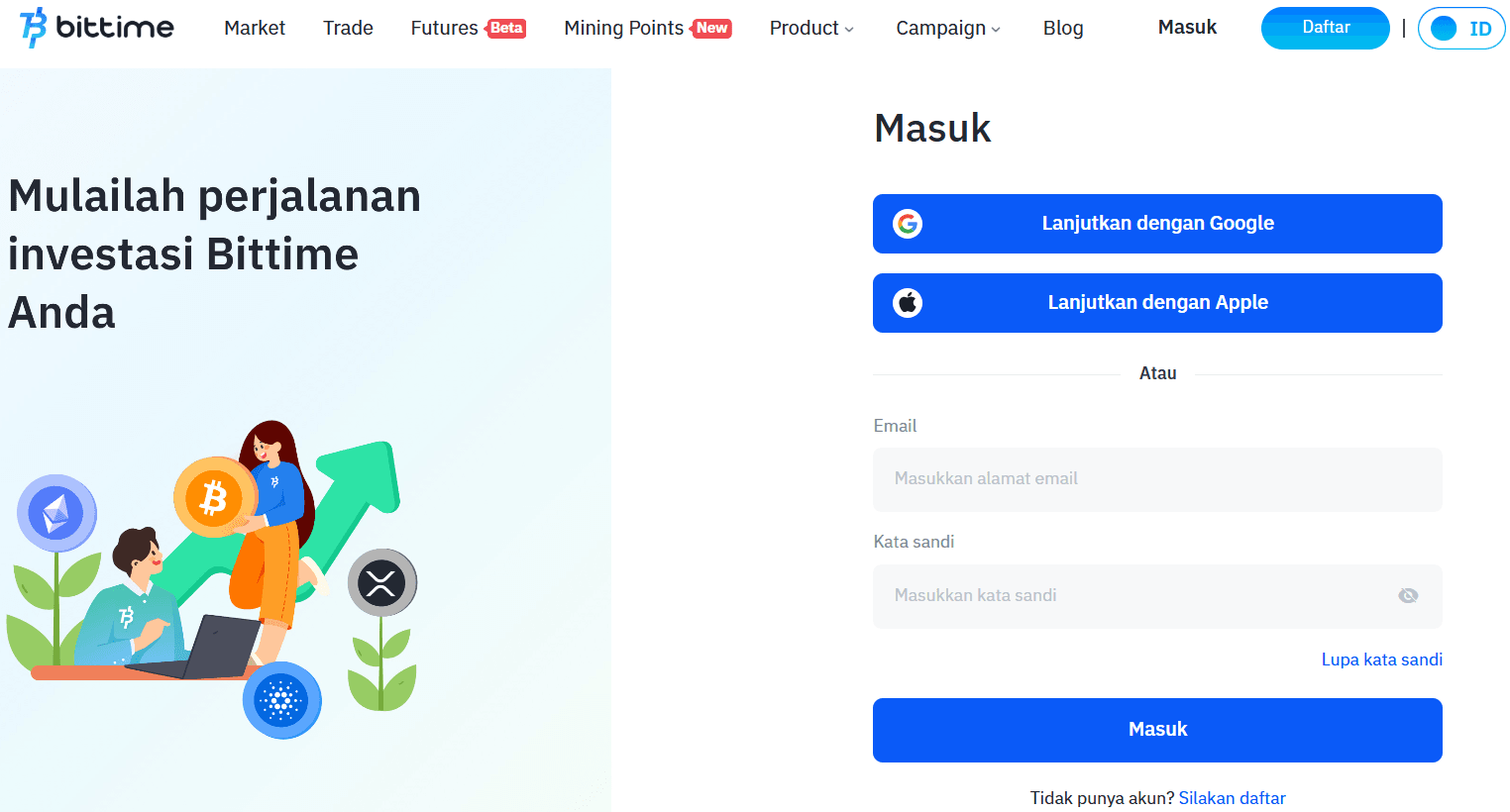 Cara Konversi IDR to USDT di Bittime, Panduan untuk Pemula