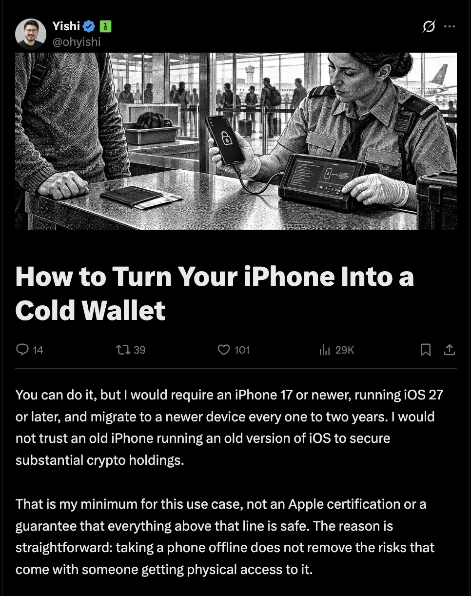 Cara Membuat Cold Wallet di iPhone untuk Menyimpan Crypto - x.webp