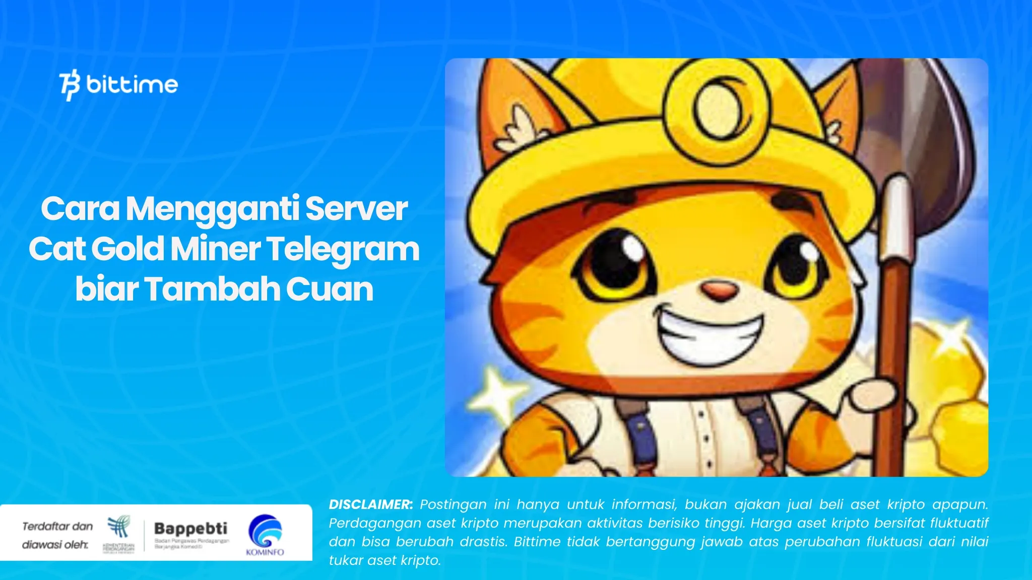 Cara Mengganti Server Cat Gold Miner Telegram biar Tambah Cuan