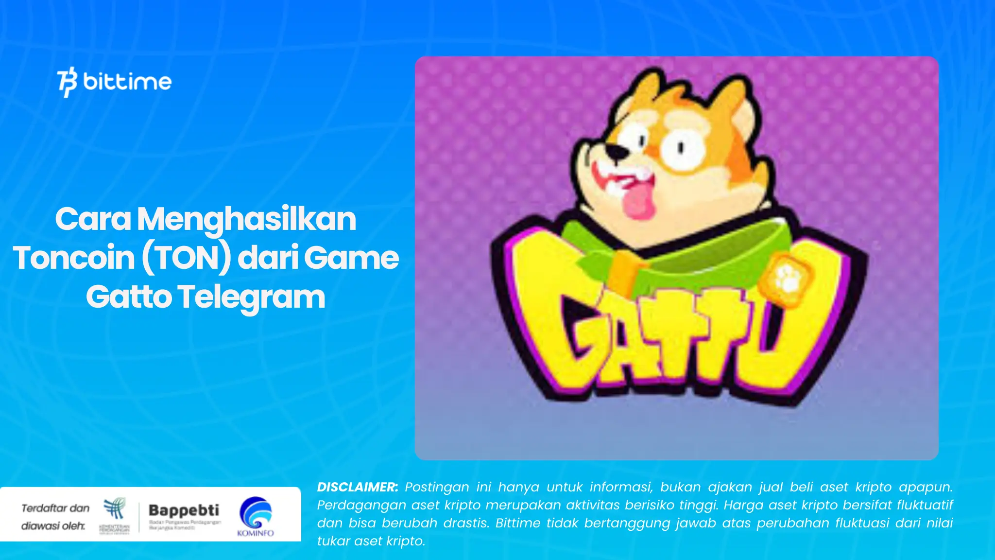 Cara Menghasilkan Toncoin (TON) dari Game Gatto Telegram