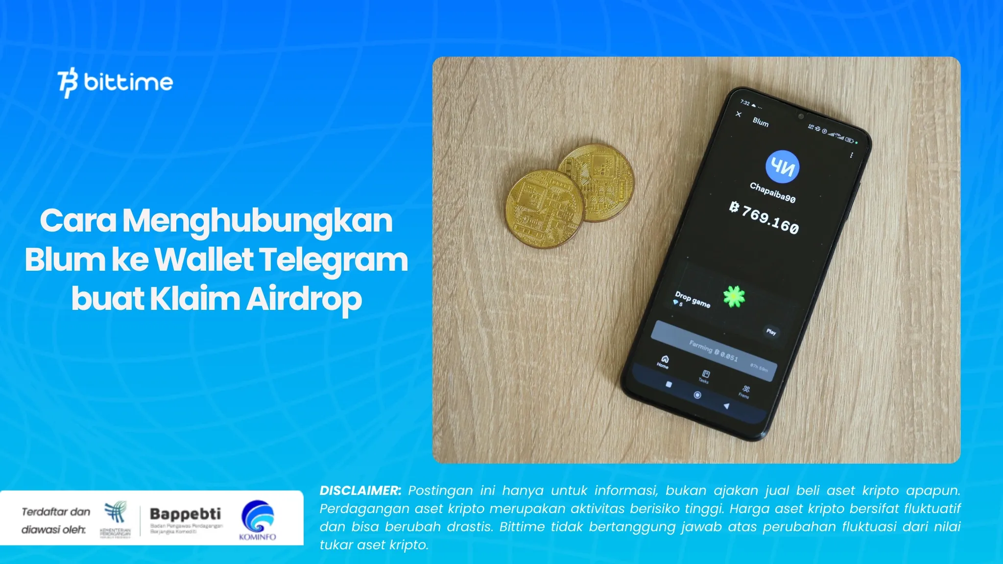 Cara Menghubungkan Blum ke Wallet Telegram buat Klaim Airdrop