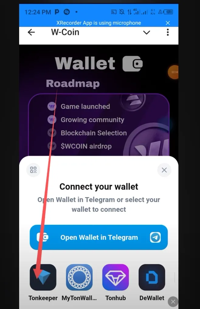 Cara Menghubungkan W-Coin ke Wallet Telegram Biar Bisa WD