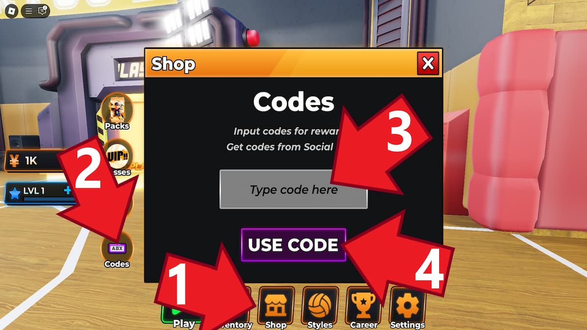 How to Redeem Codes in Volleyball Legends