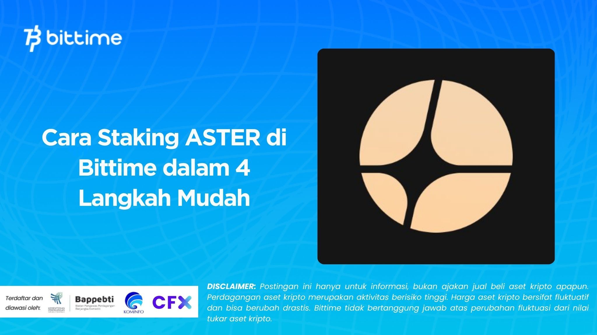 How to Stake ASTER on Bittime in 4 Easy Steps