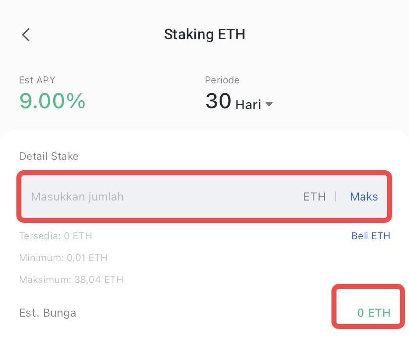 Cara Staking ETH di Bittime dalam 4 Langkah Mudah