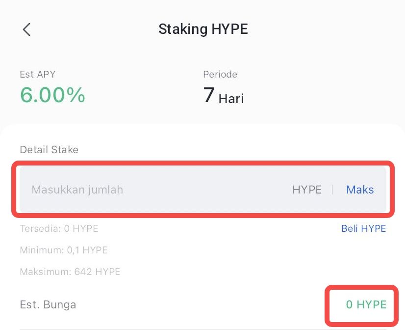 Cara Staking HYPE di Bittime dalam 4 Langkah Mudah