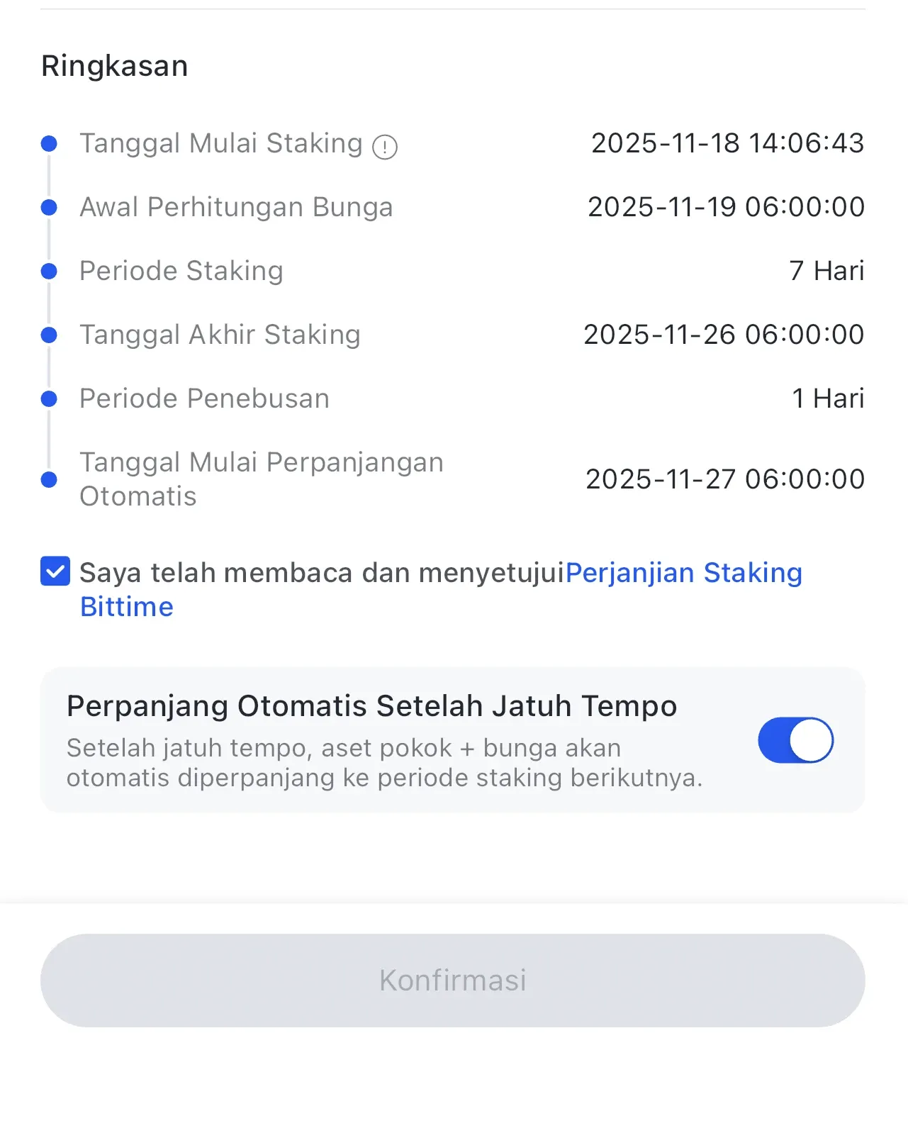 Cara Staking TAO di Bittime dalam 4 Langkah Mudah - finisih.webp