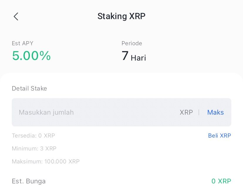 Cara Staking XRP di Bittime dalam 4 Langkah Mudah