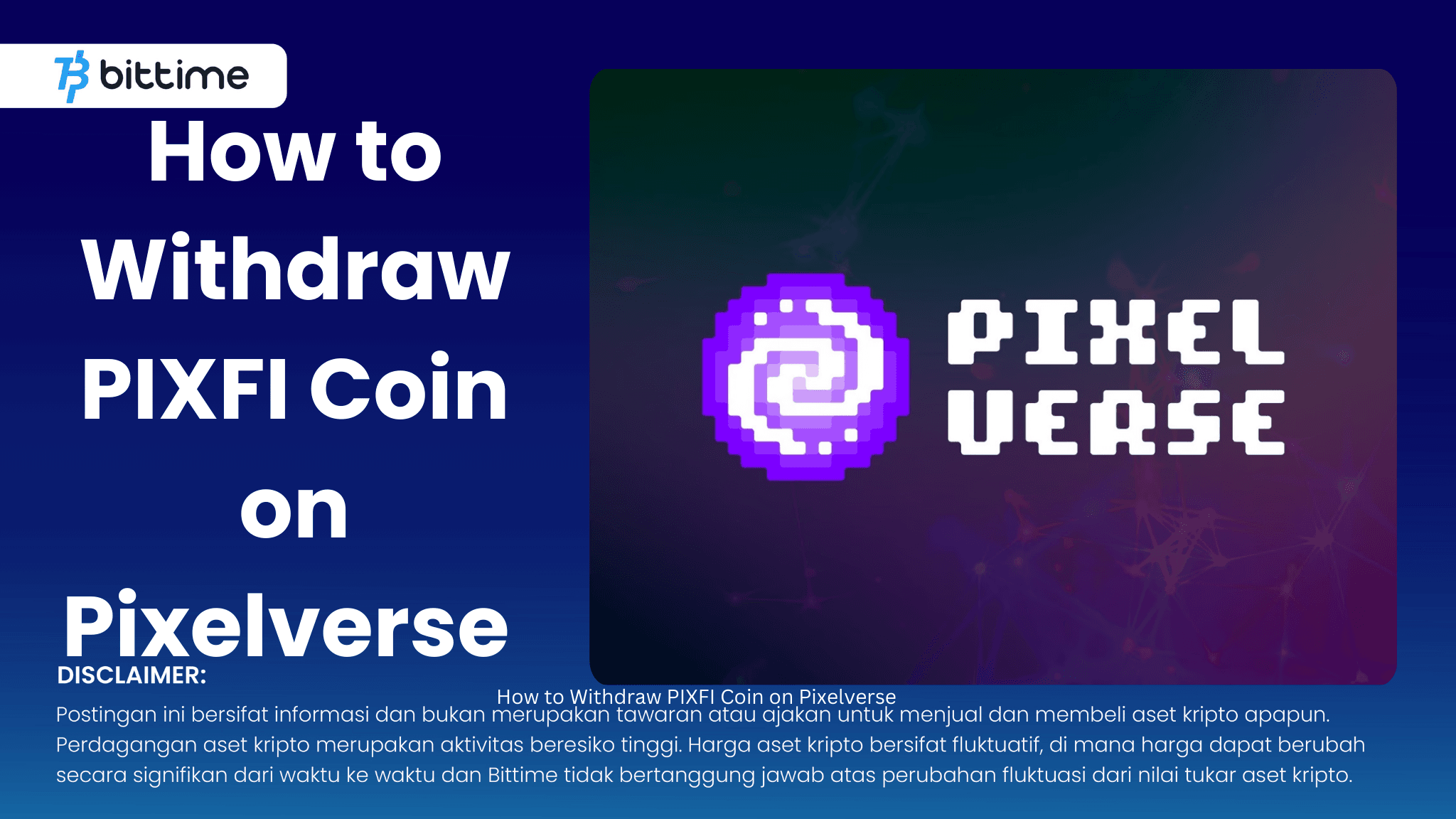 Cara Withdraw Pixelverse Coin PIXFI