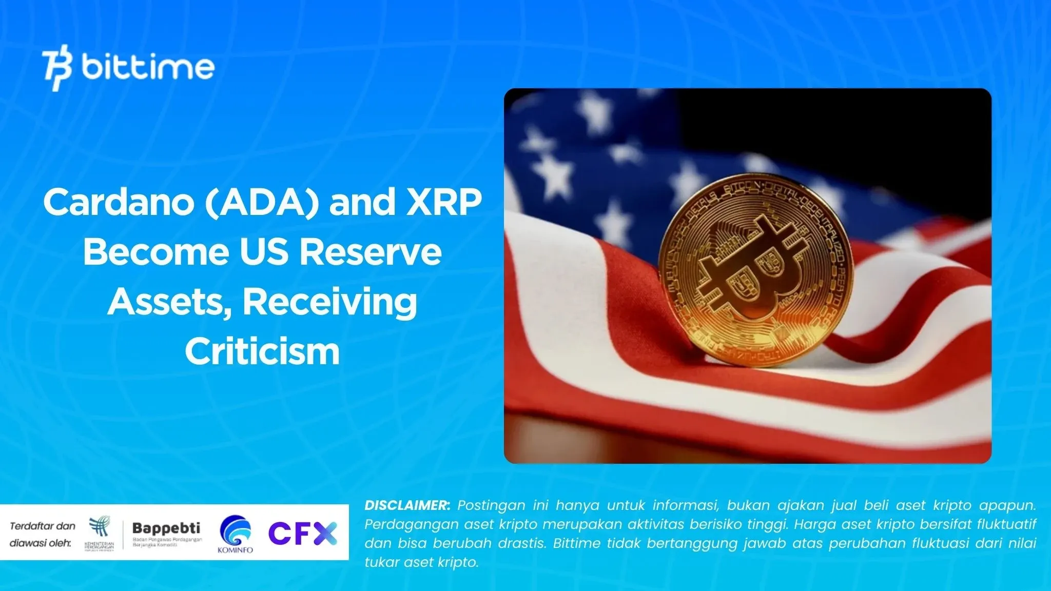 Cardano (ADA) and XRP Become US Reserve Assets, Receiving Criticism