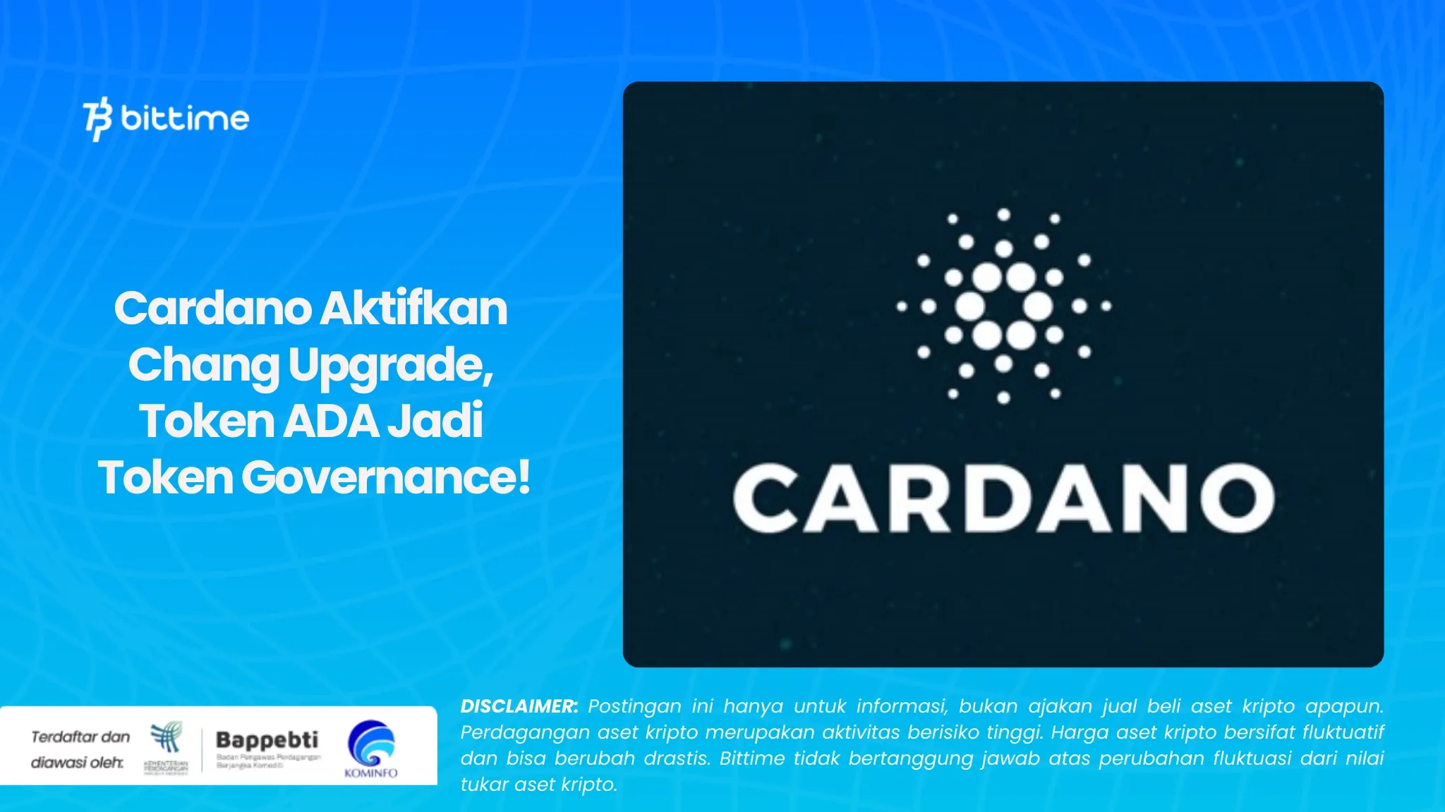 Cardano Aktifkan Chang Upgrade