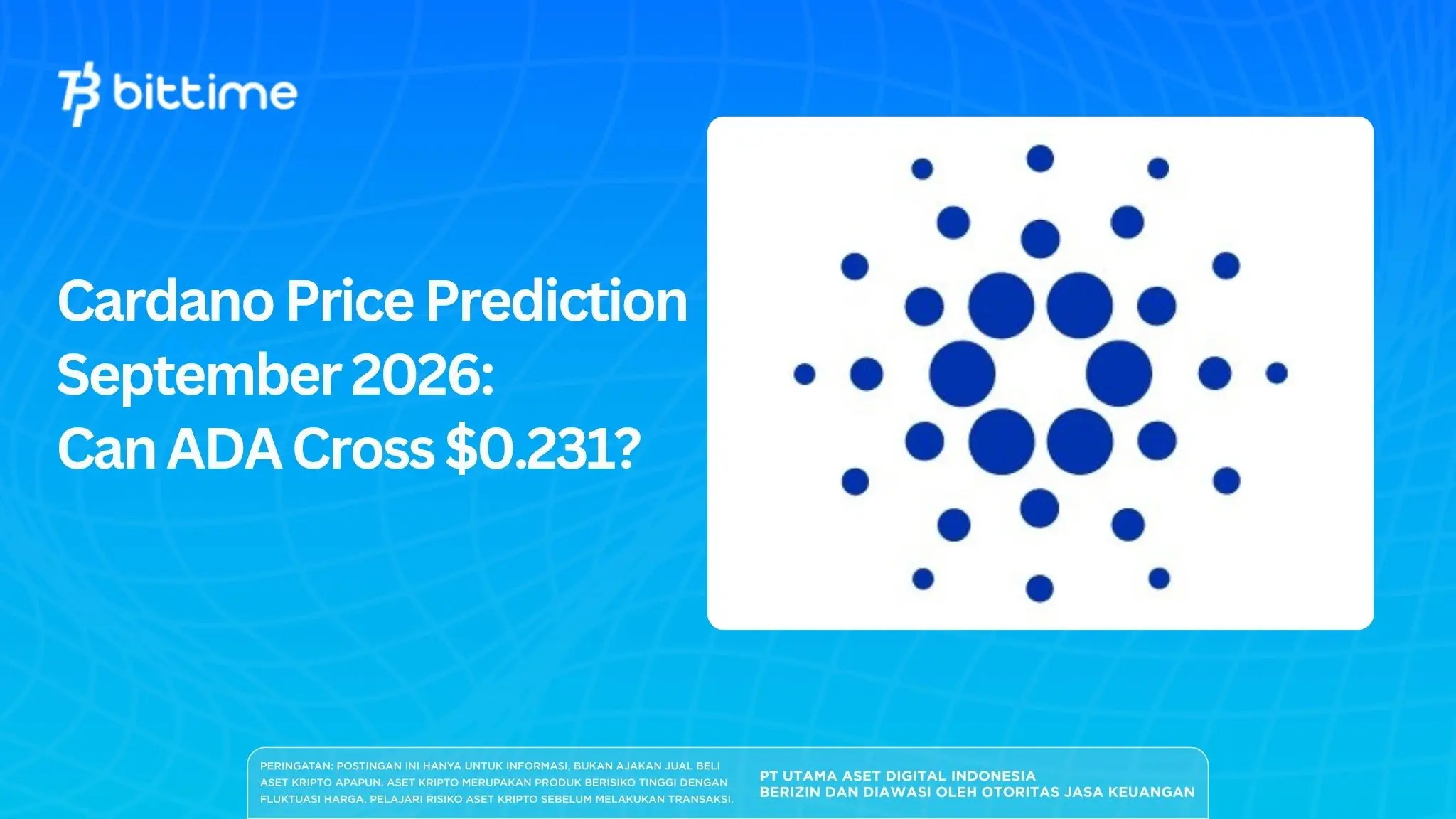 Cardano Price Prediction September 2026 Can ADA Cross $0.231.webp