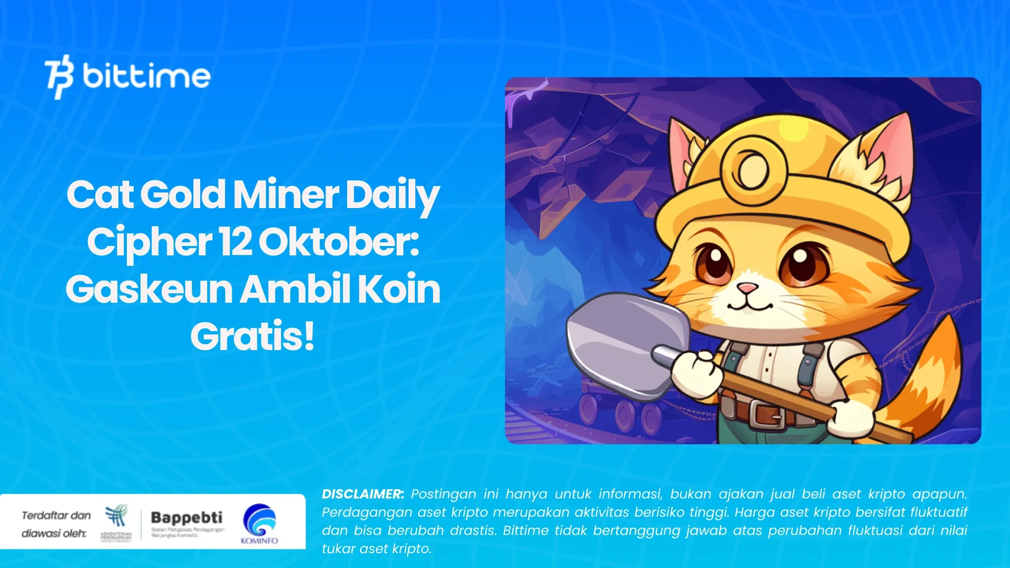 Cat Gold Miner Daily Cipher 12 Oktober Gaskeun Ambil Koin Gratis!.webp