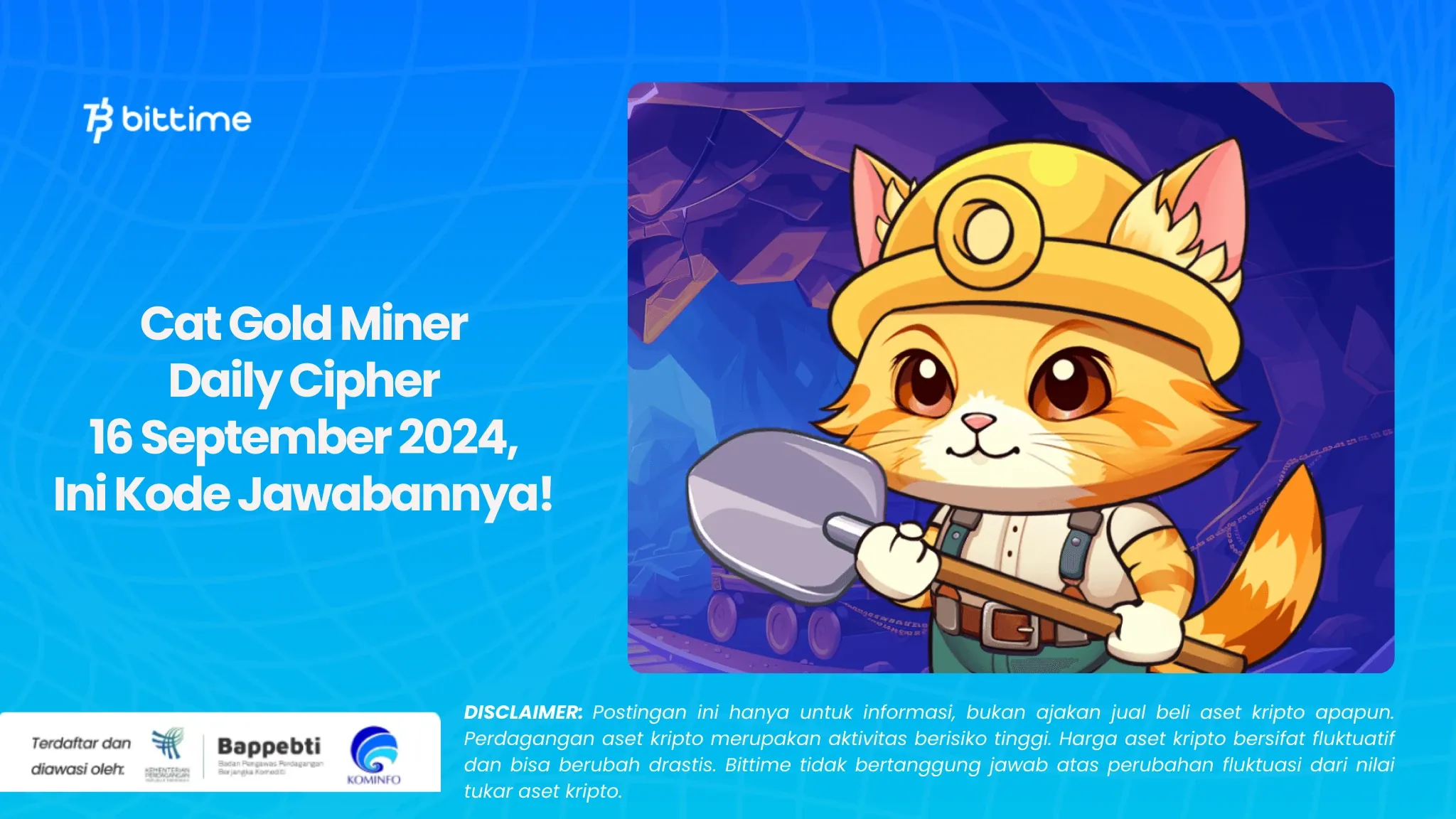 Cat Gold Miner Daily Cipher 16 September 2024