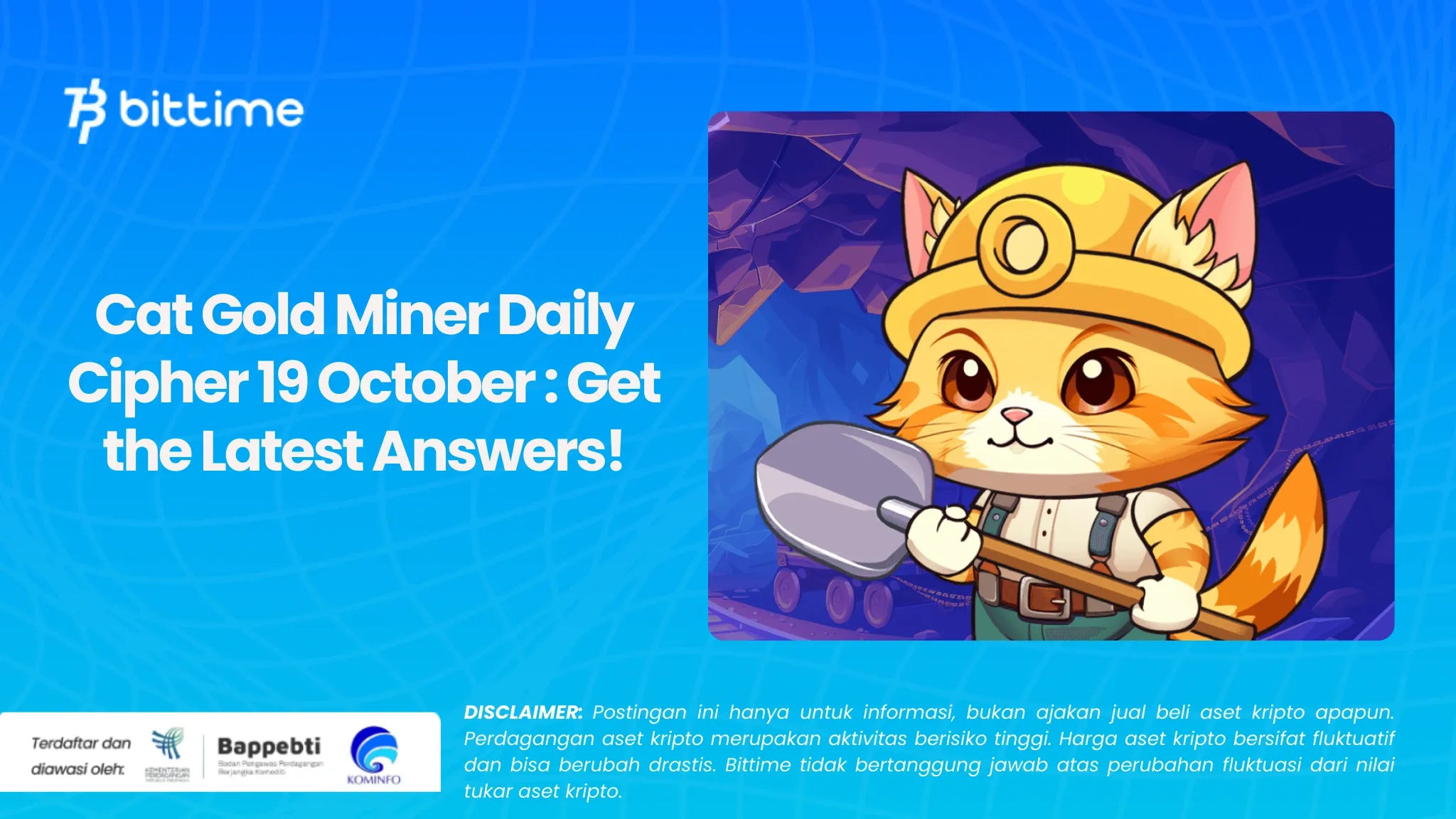 Cat Gold Miner Daily Cipher 19 Oktober  Dapatkan Jawaban Terkini! (1).webp