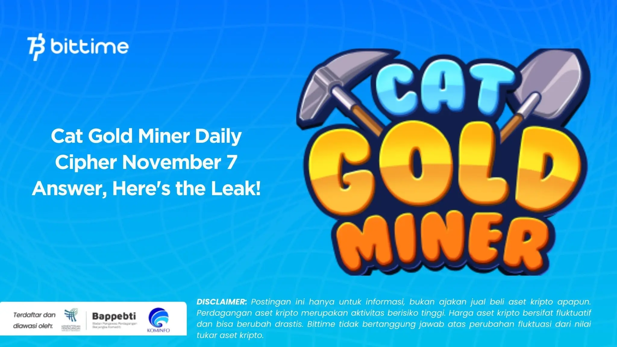 Cat Gold Miner Daily Cipher November 7 Answer, Here's the Leak!