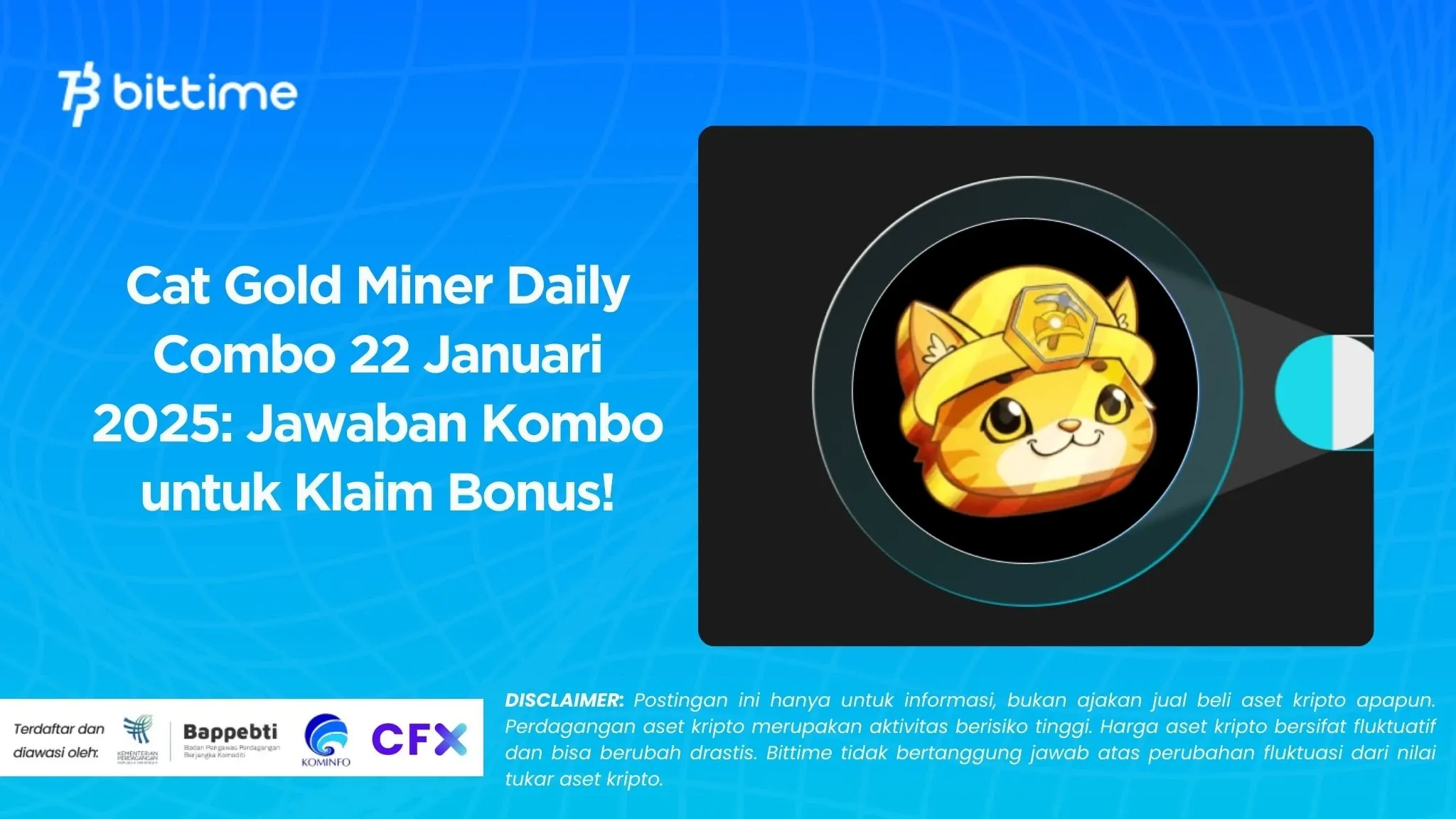 Cat Gold Miner Daily Combo 22 Januari 2025: Jawaban Kombo untuk Klaim Bonus!