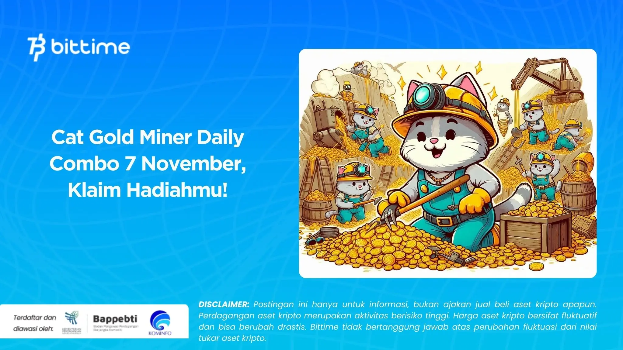 Cat Gold Miner Daily Combo 7 November, Klaim Hadiahmu!.webp