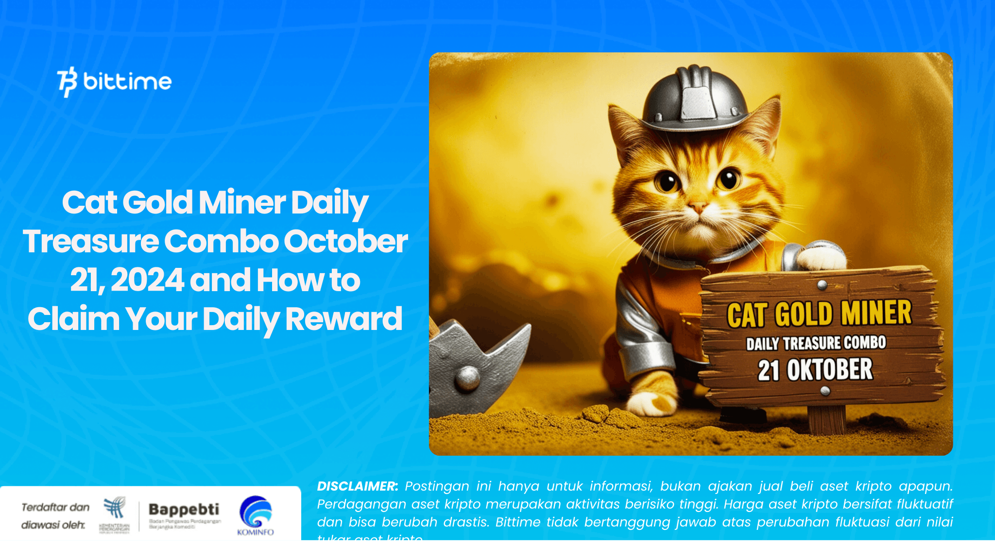 Cat Gold Miner Daily Treasure Combo 21 Oktober 2024 dan Cara Klaim Reward Harianmu (1).png