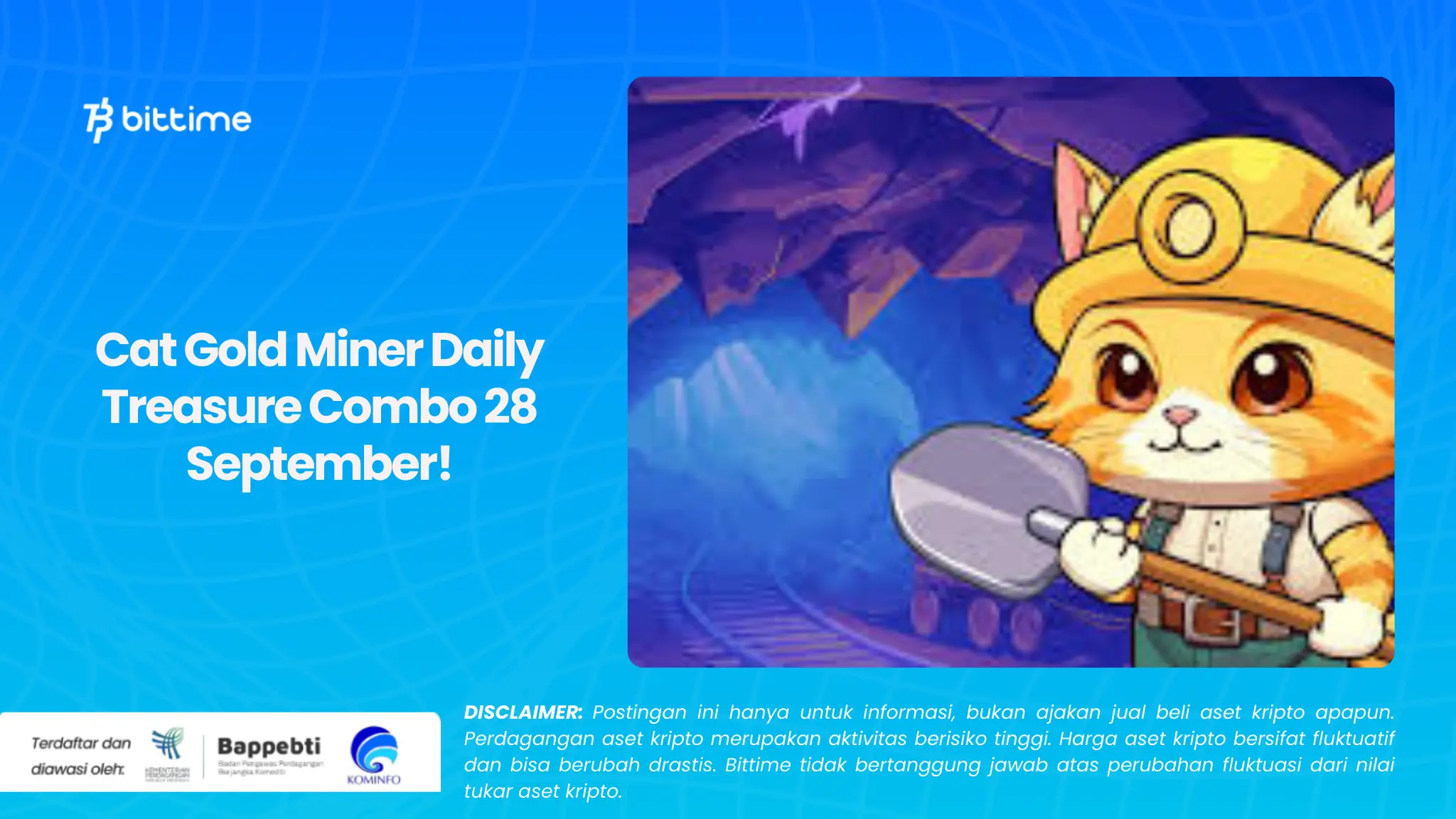 Cat Gold Miner Daily Treasure Combo 28 September!