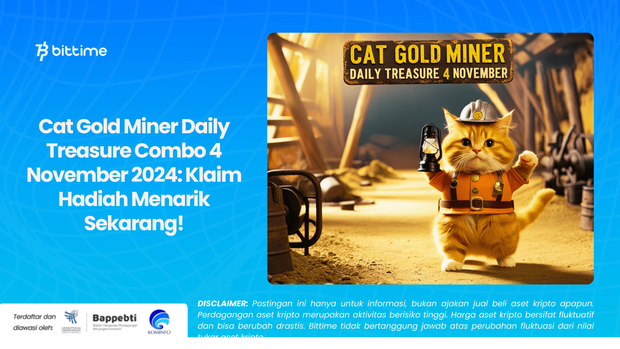 Cat Gold Miner Daily Treasure Combo 4 November 2024 Klaim Hadiah Menarik Sekarang!.png