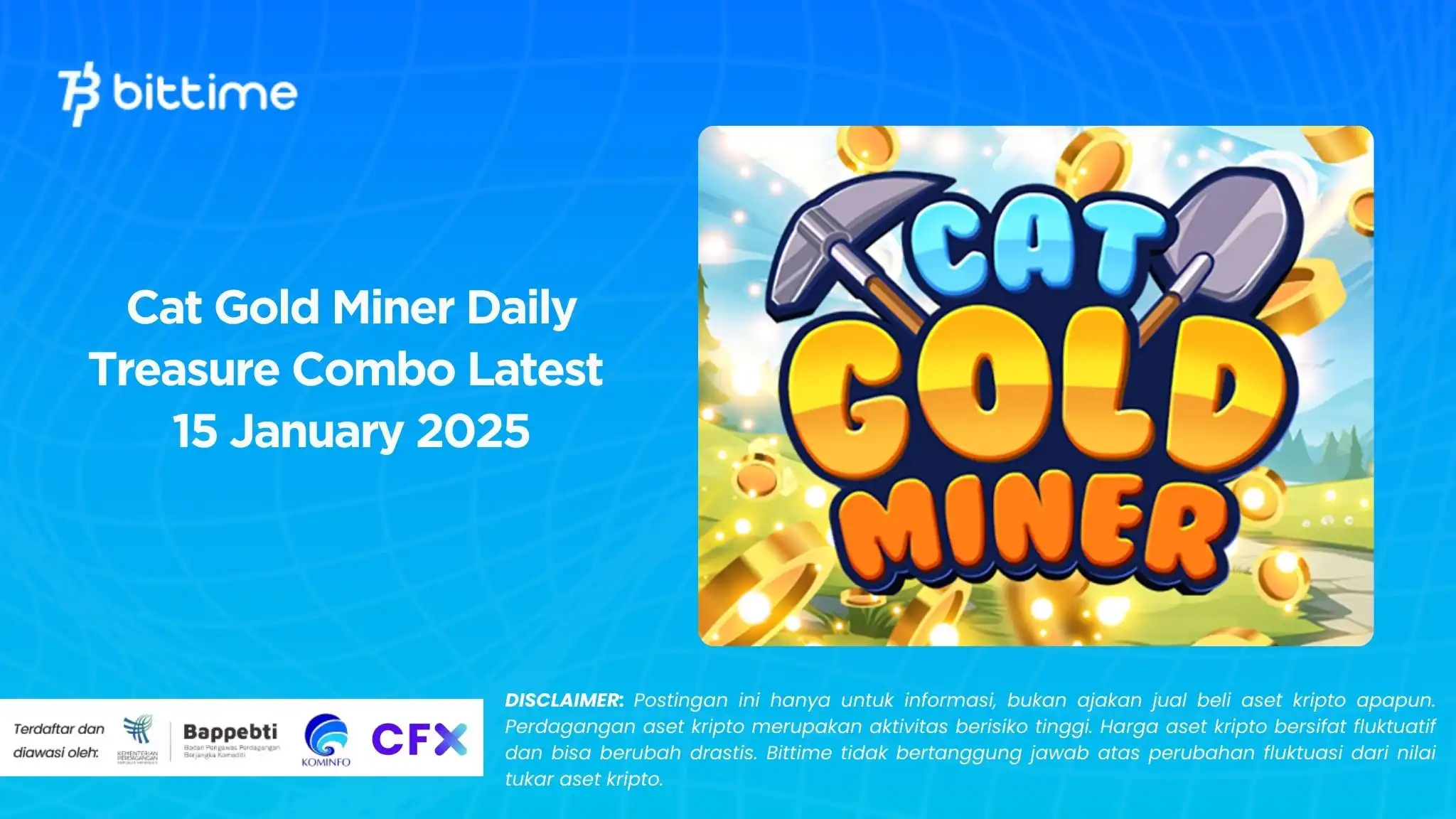 Cat Gold Miner Daily Treasure Combo Latest  15 January 2025.webp