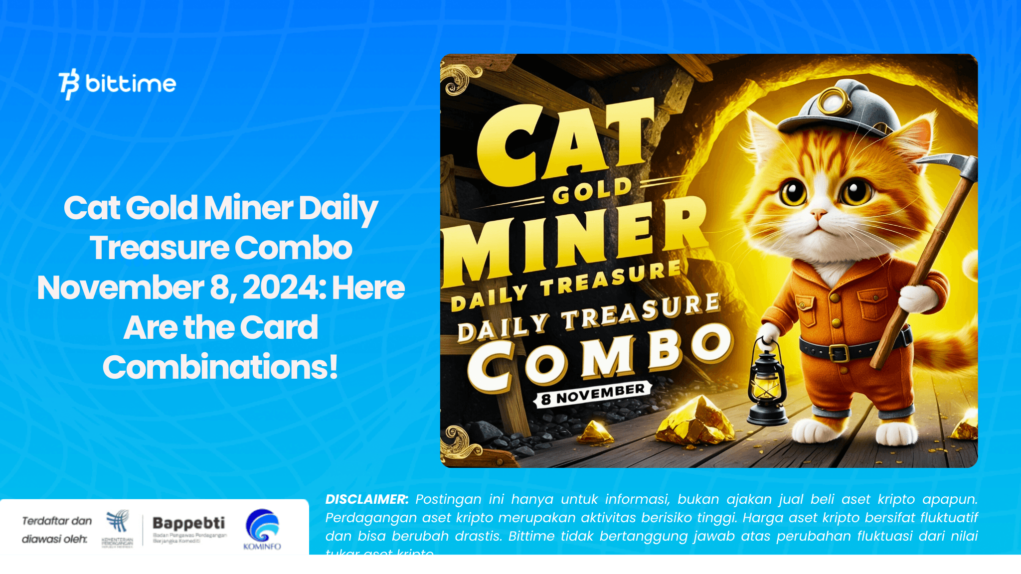 Cat Gold Miner Daily Treasure Combo November 8, 2024: Here Are the Card Combinations!