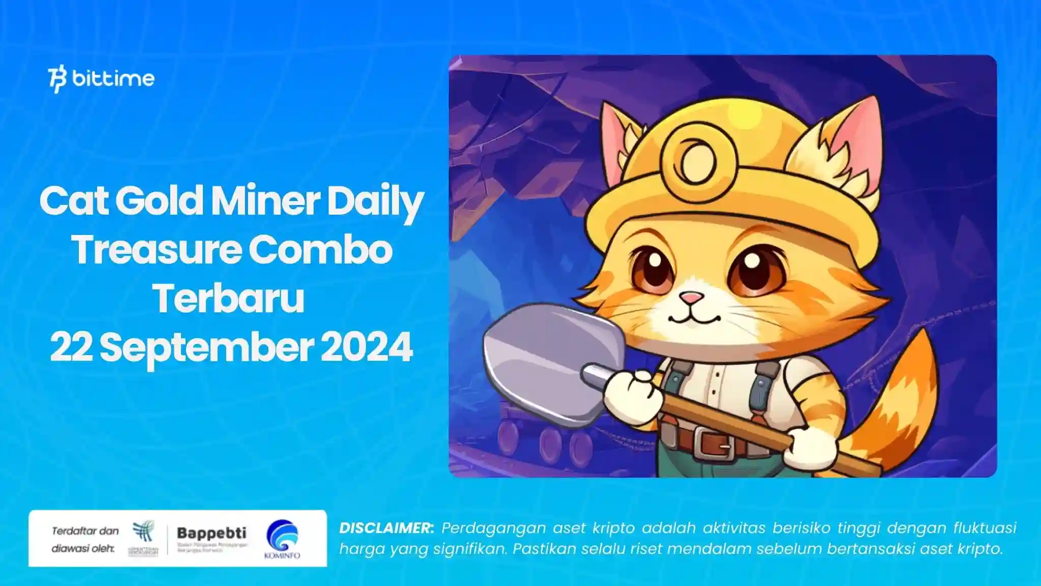 Cat Gold Miner Daily Treasure Combo Terbaru 22 September.webp