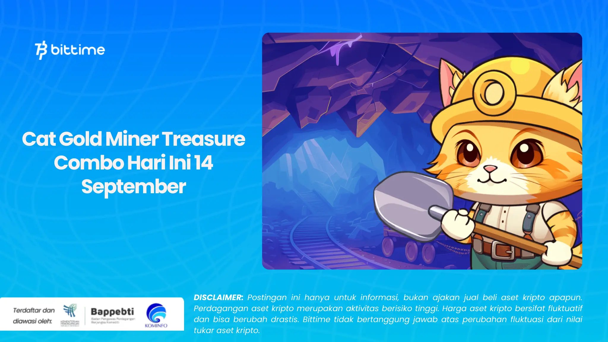 Cat Gold Miner Treasure Combo Hari Ini 14 September