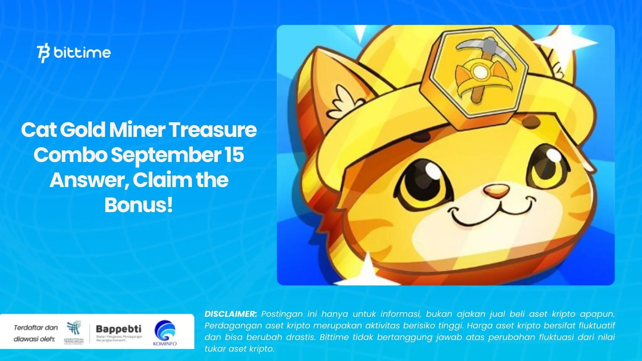 Cat Gold Miner Treasure Combo September 15 Answer, Claim the Bonus!.webp
