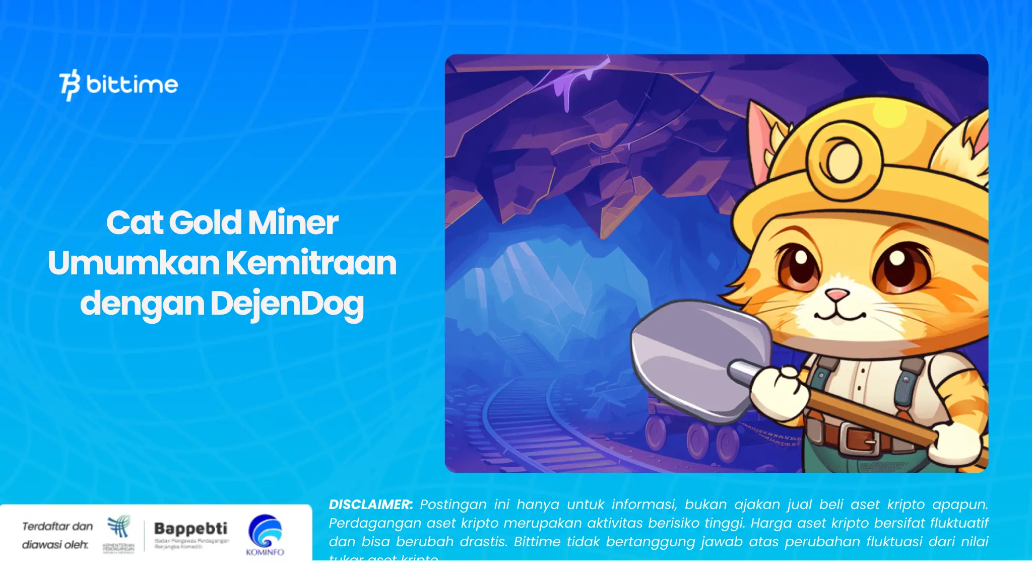 Cat Gold Miner Umumkan Kemitraan dengan DejenDog.webp