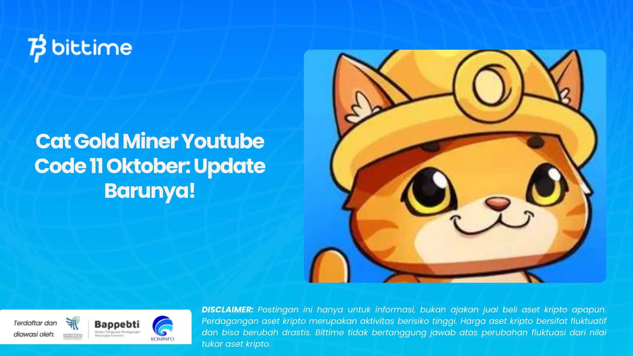 Cat Gold Miner Youtube Code 11 Oktober: Update Barunya!