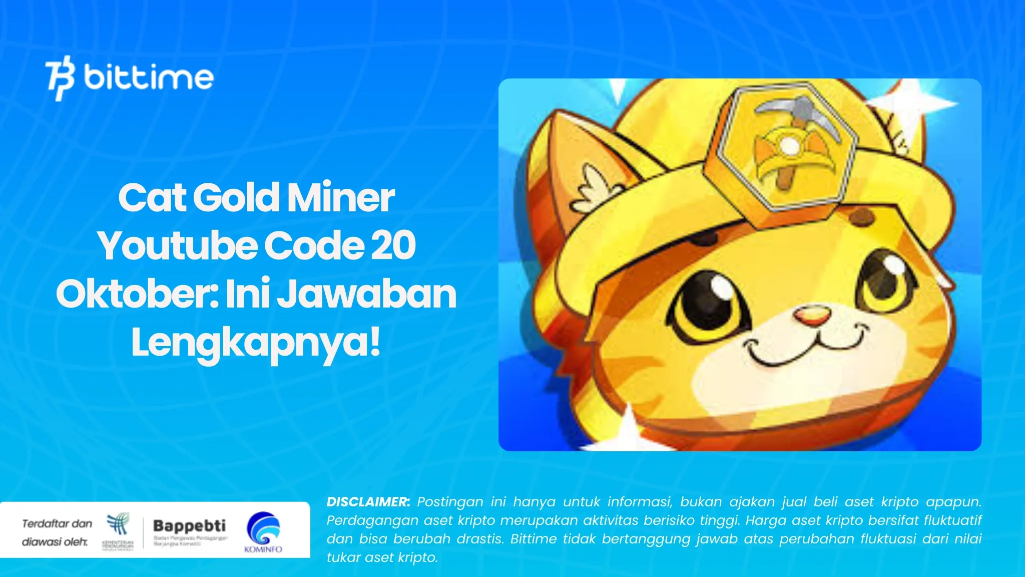 Cat Gold Miner Youtube Code 20 Oktober Ini Jawaban Lengkapnya!.webp