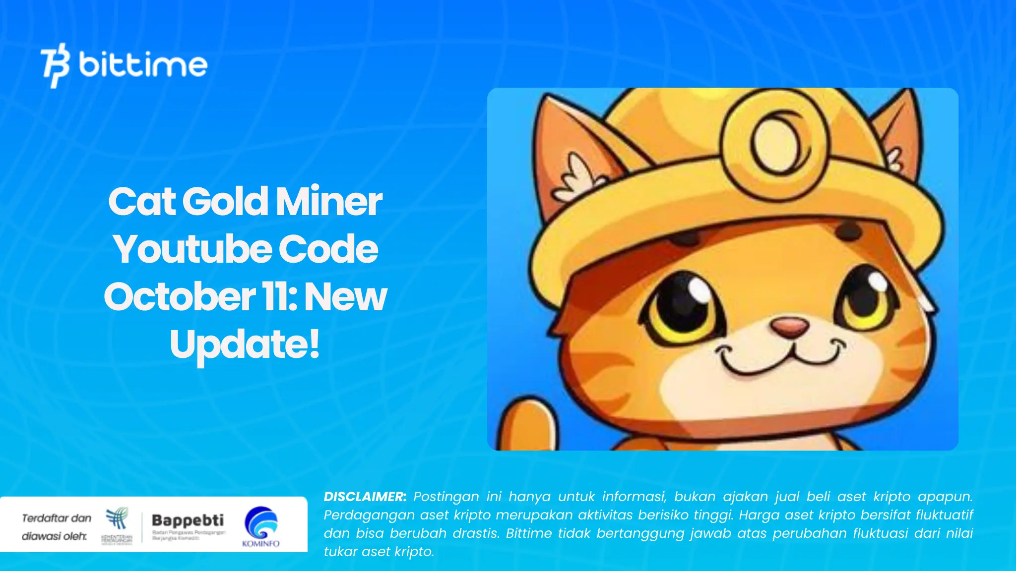 Cat Gold Miner Youtube Code October 11: New Update!