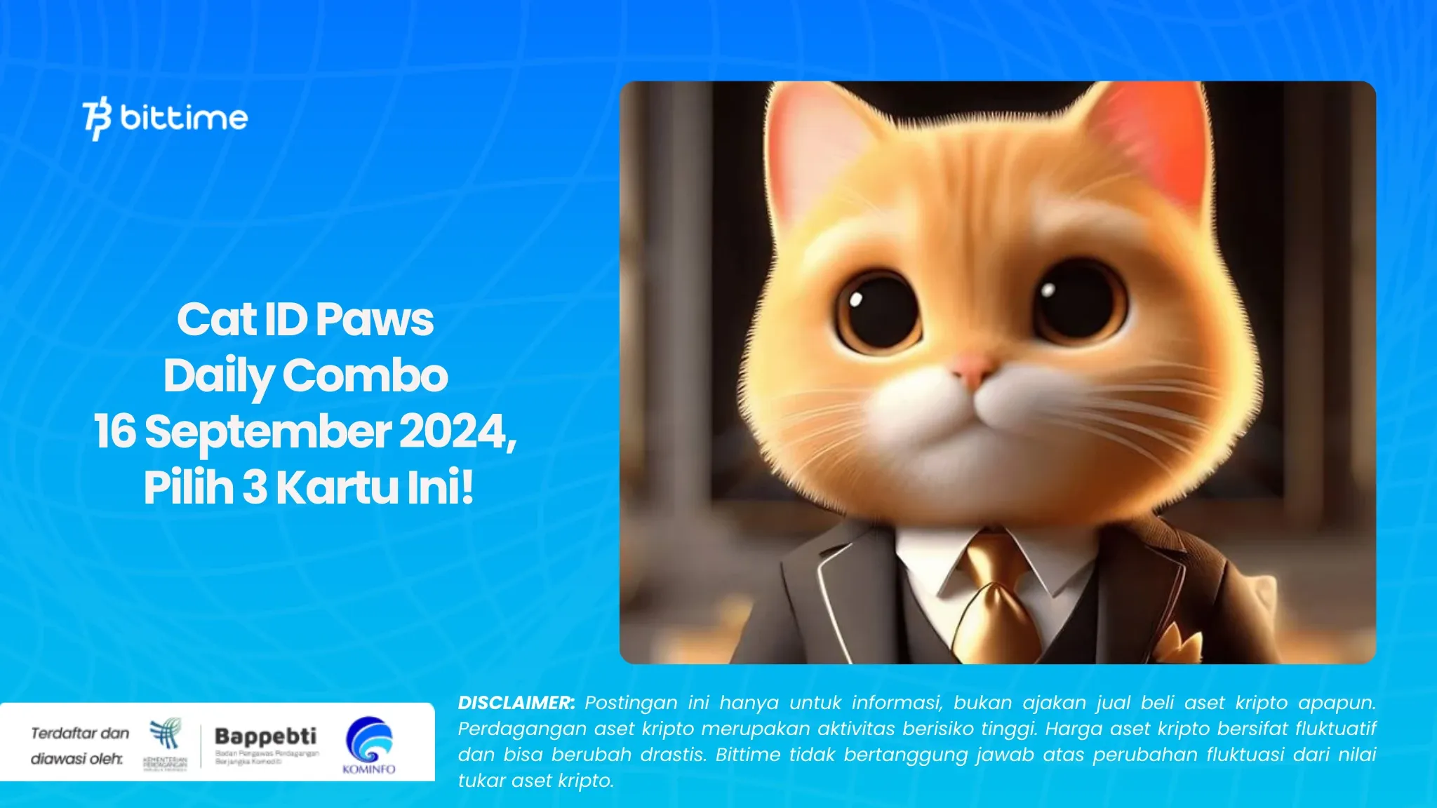 Cat ID Paws Daily Combo 16 September 2024, Pilih 3 Kartu Ini!.webp